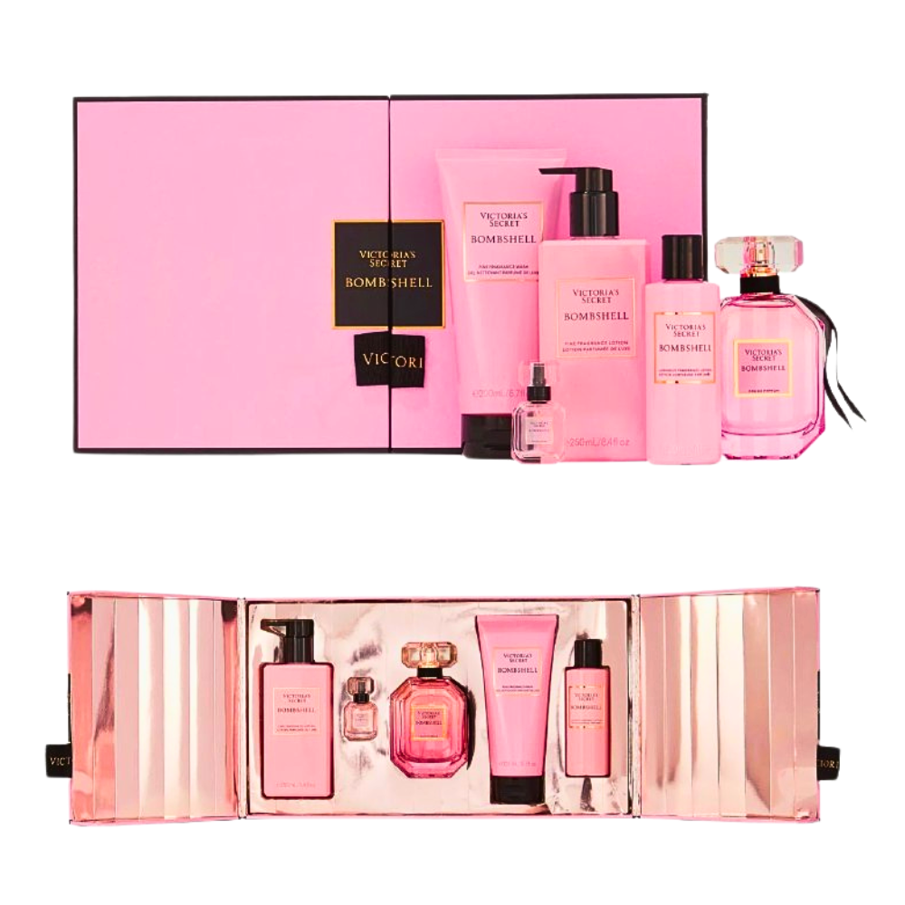 SET VICTORIA'S SECRET BOMBSHELL EDP 100ML EDP 7.5ML CREMA CORPORAL 120ML SPLASH 250ML GEL DE DUCHA 200ML (M)