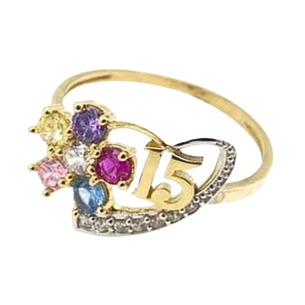 OANI428$6 FORMA FLOR 15 AÑOS