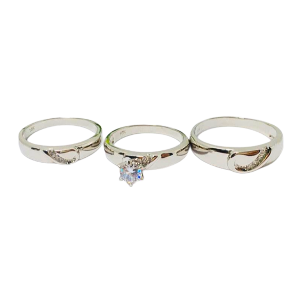 OANI125 FORMA ANILLO DE COMPROMISO CIRCON TRIO