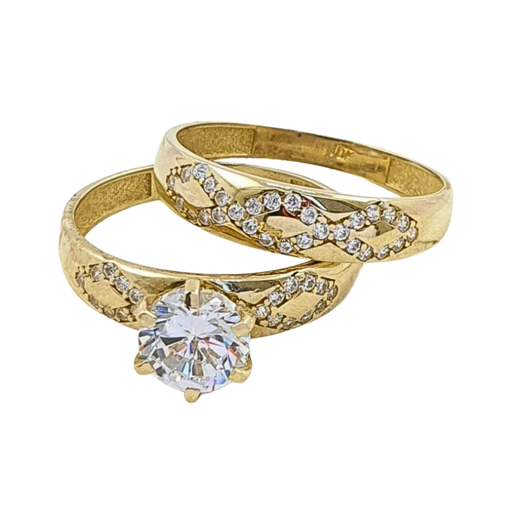 OANI499$8 FORMA ANILLO DE COMPROMISO CIRCON