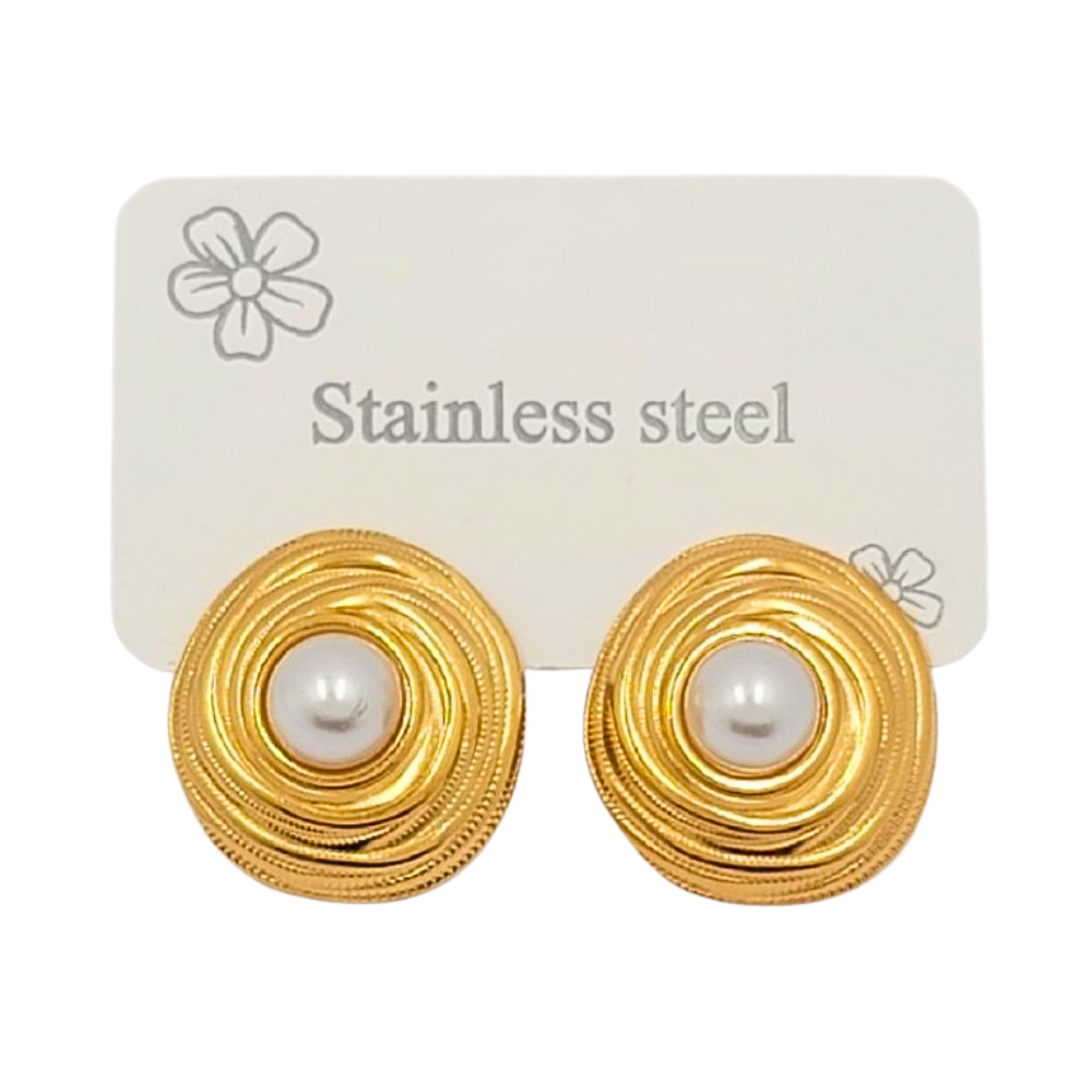 EARI4047 FORMA PERLA BLANCA