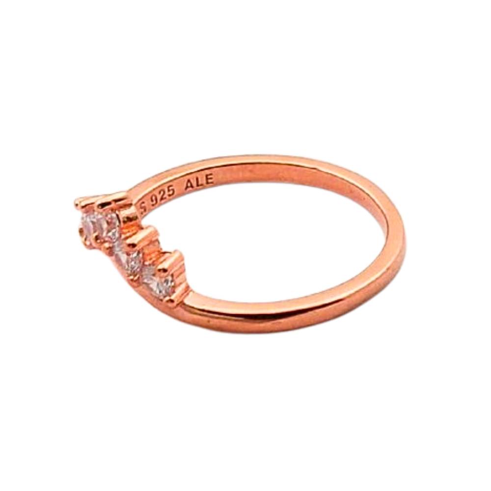 PANI1594$8 FORMA CORONA ROSE CIRCON