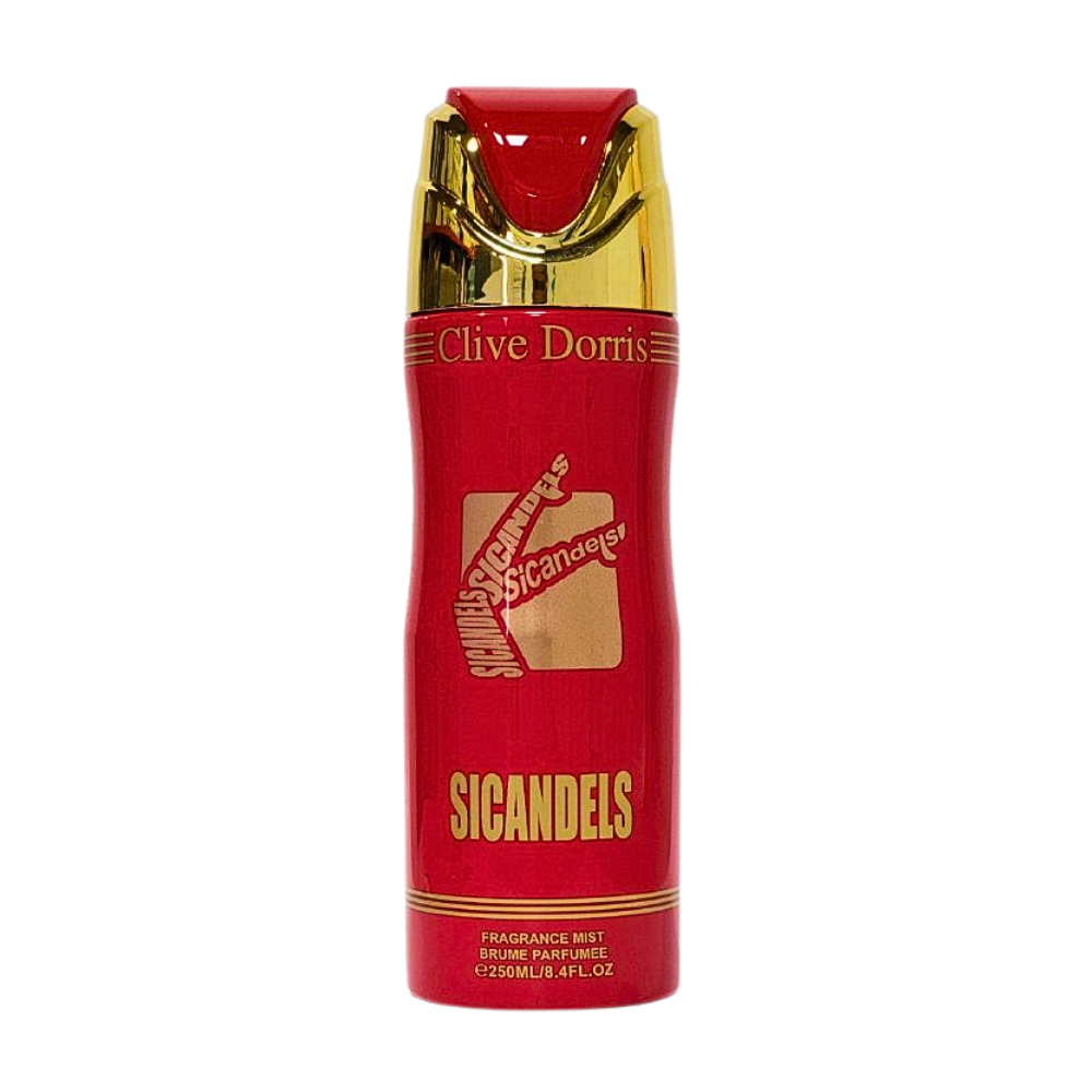 SPRAY PERFUMADO CONCENTRADO CLIVE DORRIS SICANDELS 250ML (M)(DUPE DE JEAN PAUL GAULTIER SCANDAL EDP 80 ML)