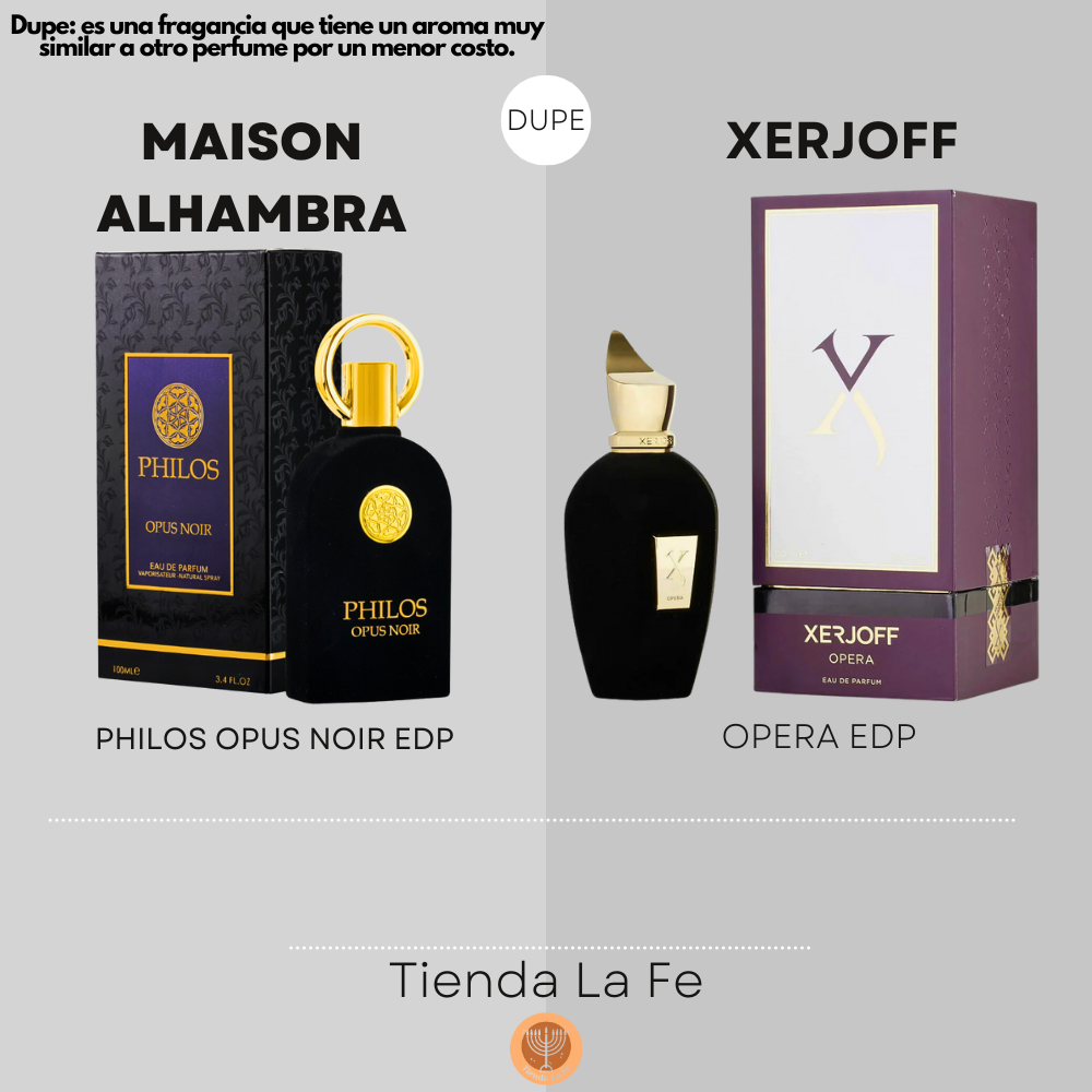 MAISON ALHAMBRA PHILOS OPUS NOIR EDP 100ML (M) (DUPE XERJOFF OPERA EDP)