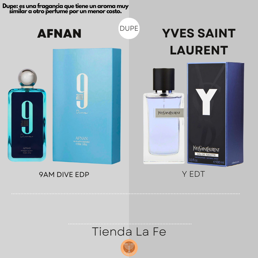 AFNAN 9AM DIVE EDP 100ML (U) (DUPE YVES SAINT LAURENT Y EDT)