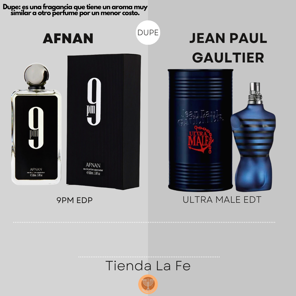AFNAN 9PM EDP 150ML (H) (DUPE JEAN PAUL GAULTIER ULTRA MALE EDT)