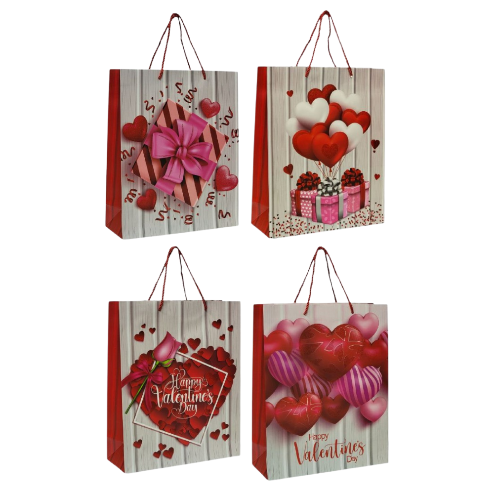 BOLSA DE REGALO PEQUEÑA 18X10X23CM SAN VALENTIN