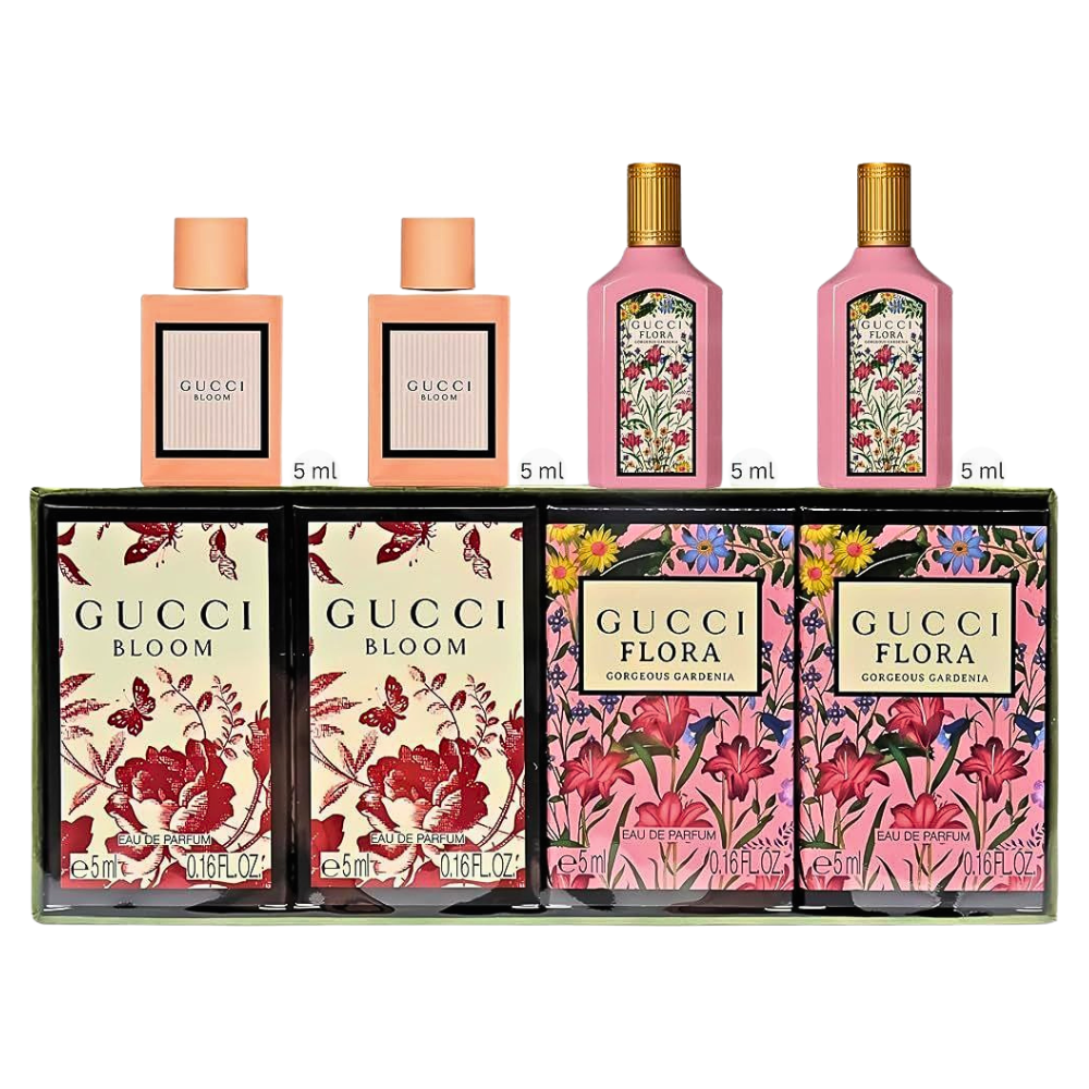 SET MINI GUCCI BLOOM EDP 5MLX2 FLORA GORGEOUS GARDENIA 5MLX2 (M)
