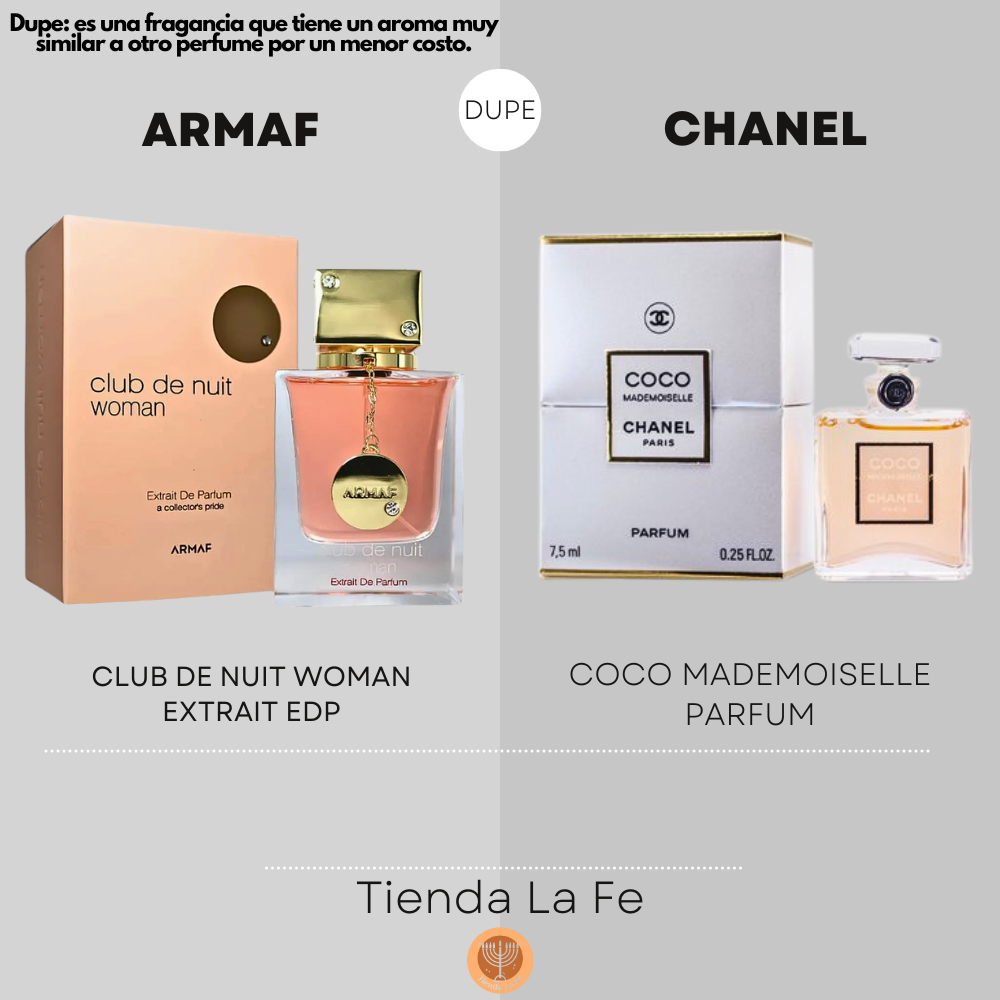 ARMAF CLUB DE NUIT WOMAN EXTRAIT EDP 70ML (M) (DUPE CHANEL COCO MADEMOISELLE PARFUM)