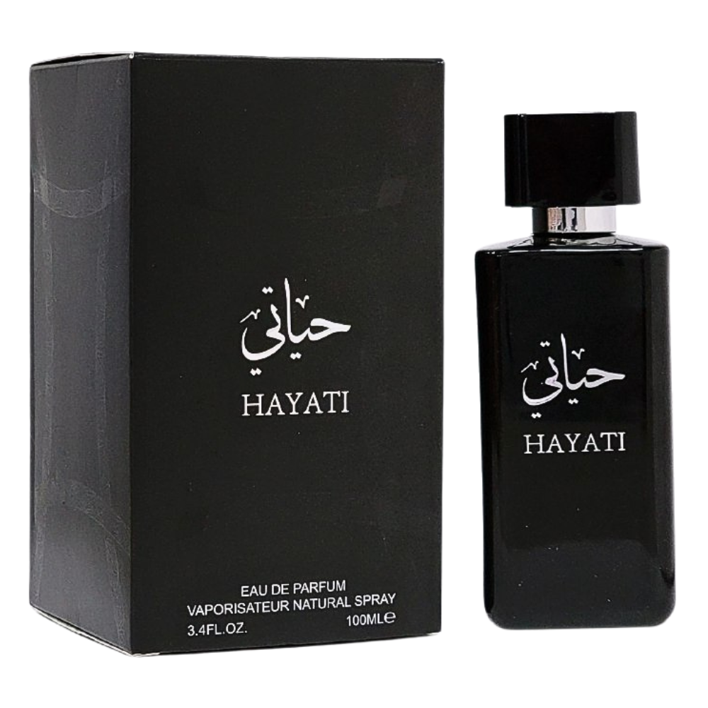 LOVALI FRAGRANCES HAYATI EDP 100ML (H) (AROMA SIMILAR LATTAFA HAYAATI BLACK EDP)