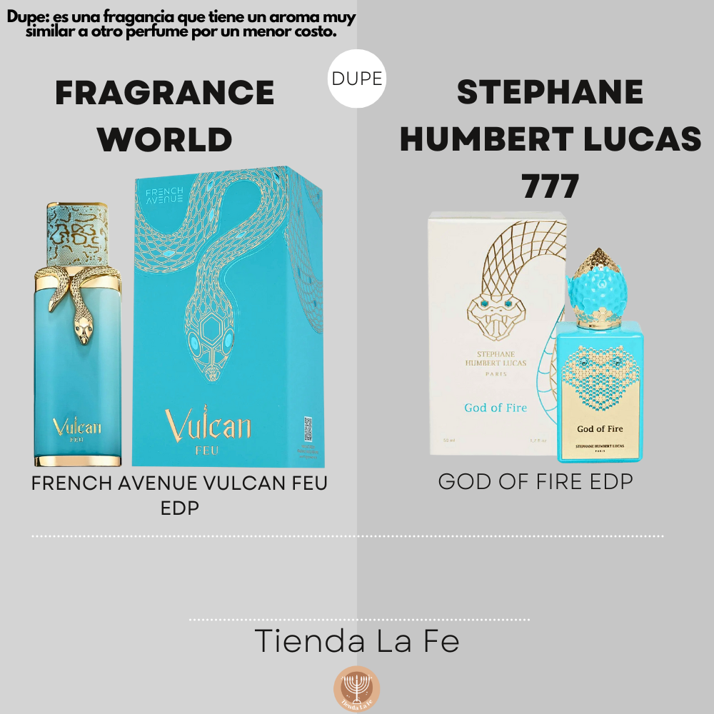 FRAGRANCE WORLD FRENCH AVENUE VULCAN FEU EDP 100ML (U) (DUPE STEPHANE