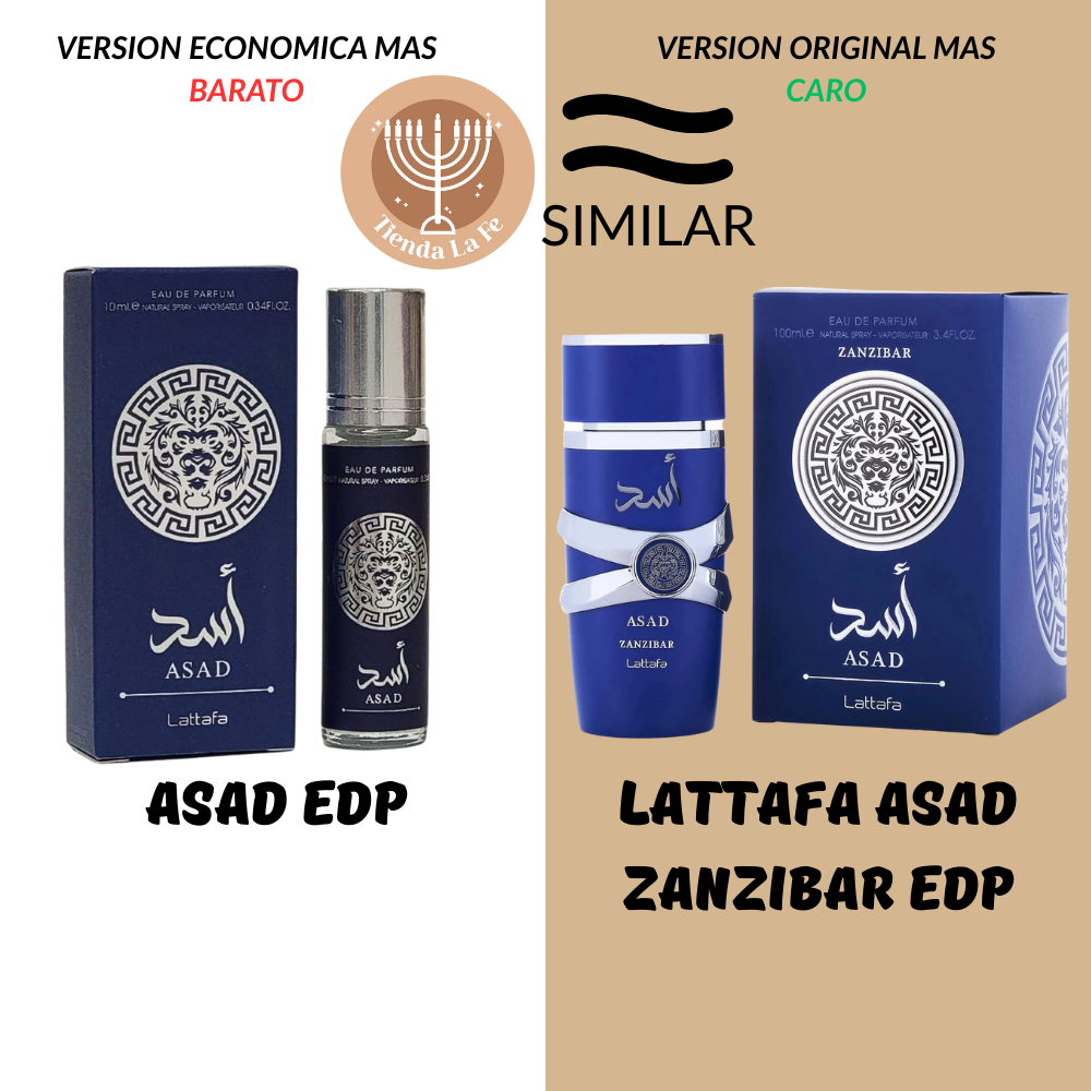 ASAD EDP 10ML (H) (AROMA SIMILAR LATTAFA ASAD ZANZIBAR EDP)