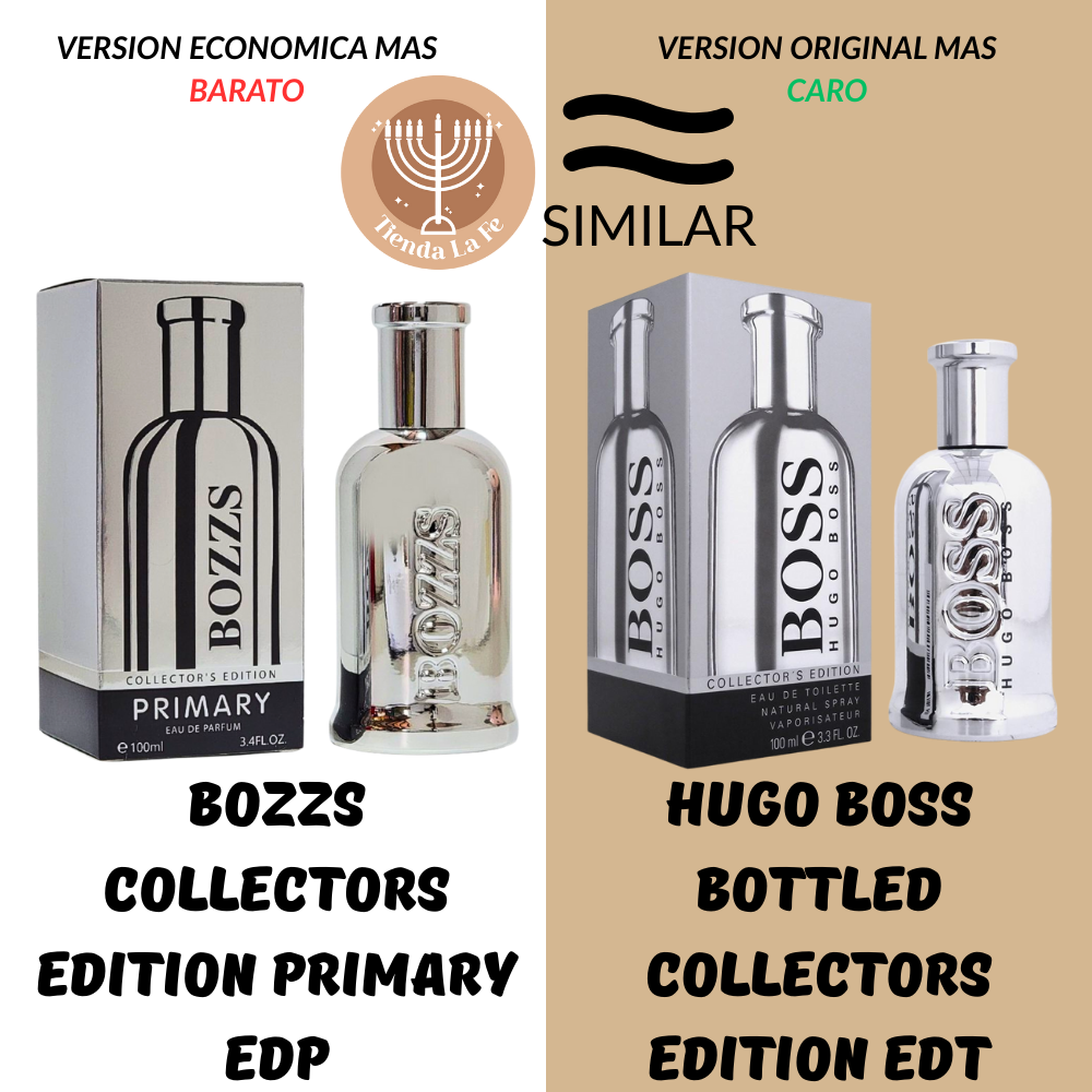 BOZZS COLLECTORS EDITION PRIMARY EDP 100ML (H) (AROMA SIMILAR HUGO BOSS BOTTLED COLLECTORS EDITION EDT)