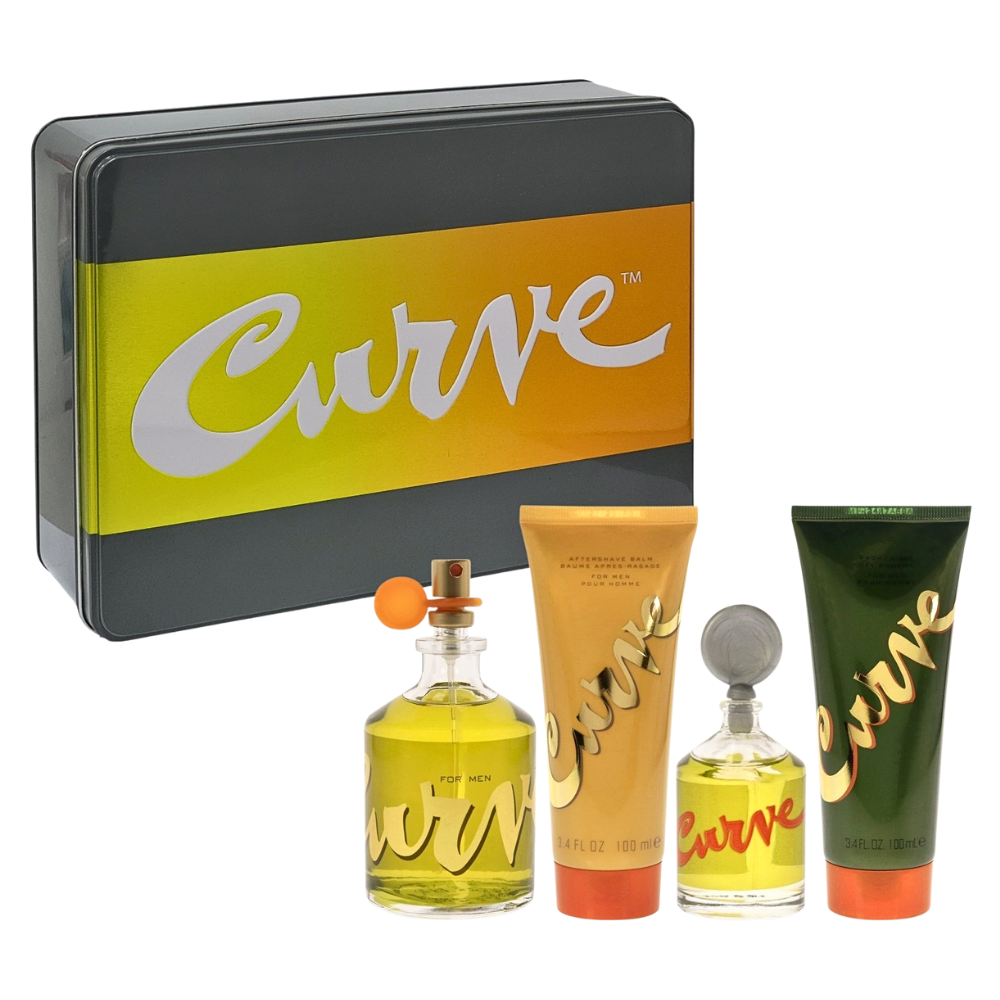SET LIZ CLAIBORNE CURVE FOR MEN EDC 125ML, EDC 7.5ML, SHOWER GEL 100ML, BODY LOTION 100ML (H)