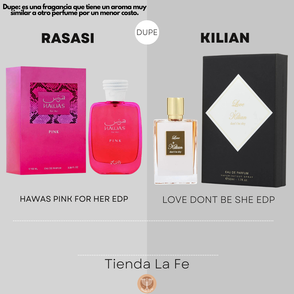 RASASI HAWAS PINK FOR HER EDP 100ML (M) (DUPE KILIAN LOVE DONT BE SHE EDP)