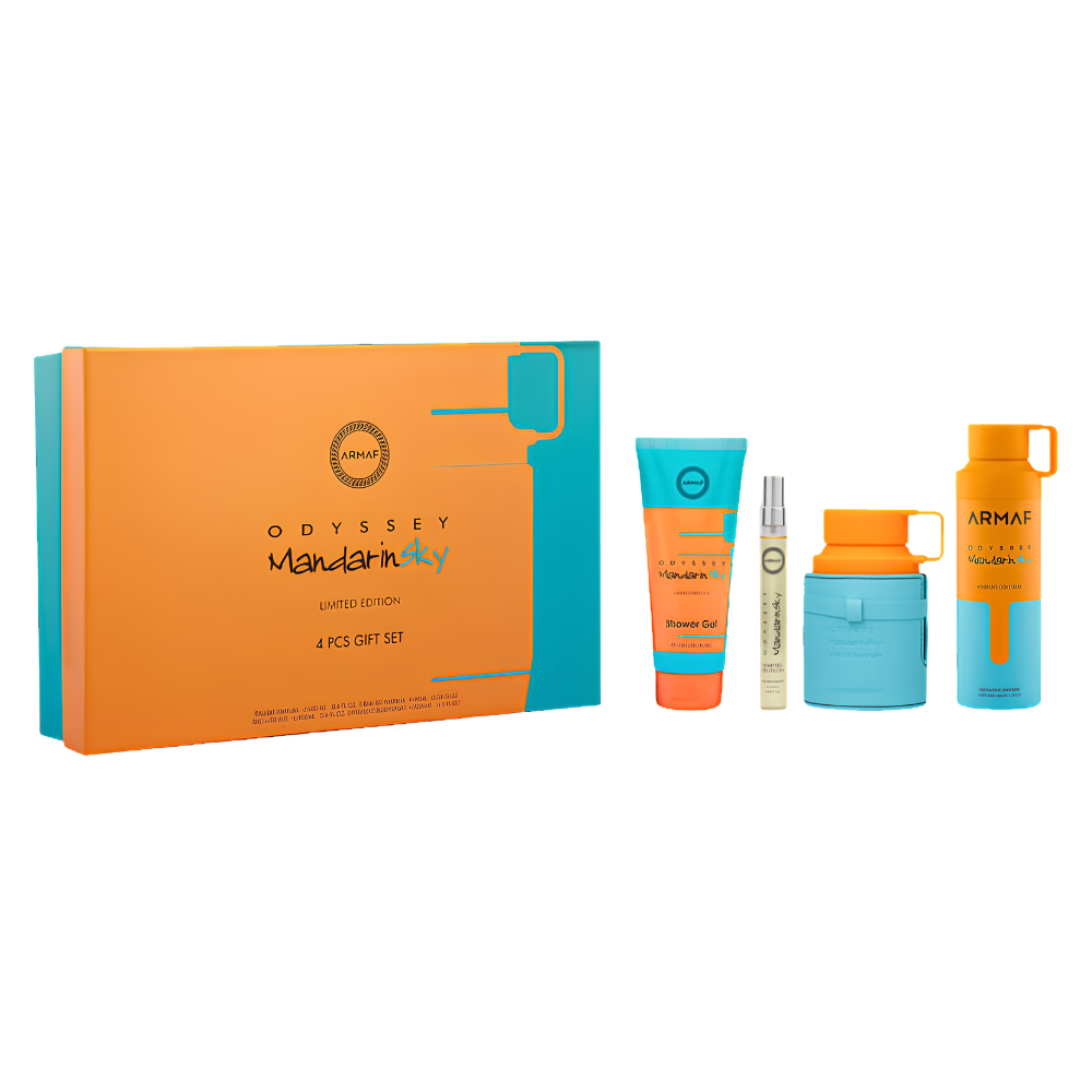 SET ARMAF ODYSSEY MANDARIN SKY GIFT EDP 100ML, EDP 10ML, SHOWER GEL 100ML, BODY SPRAY 200ML (H)