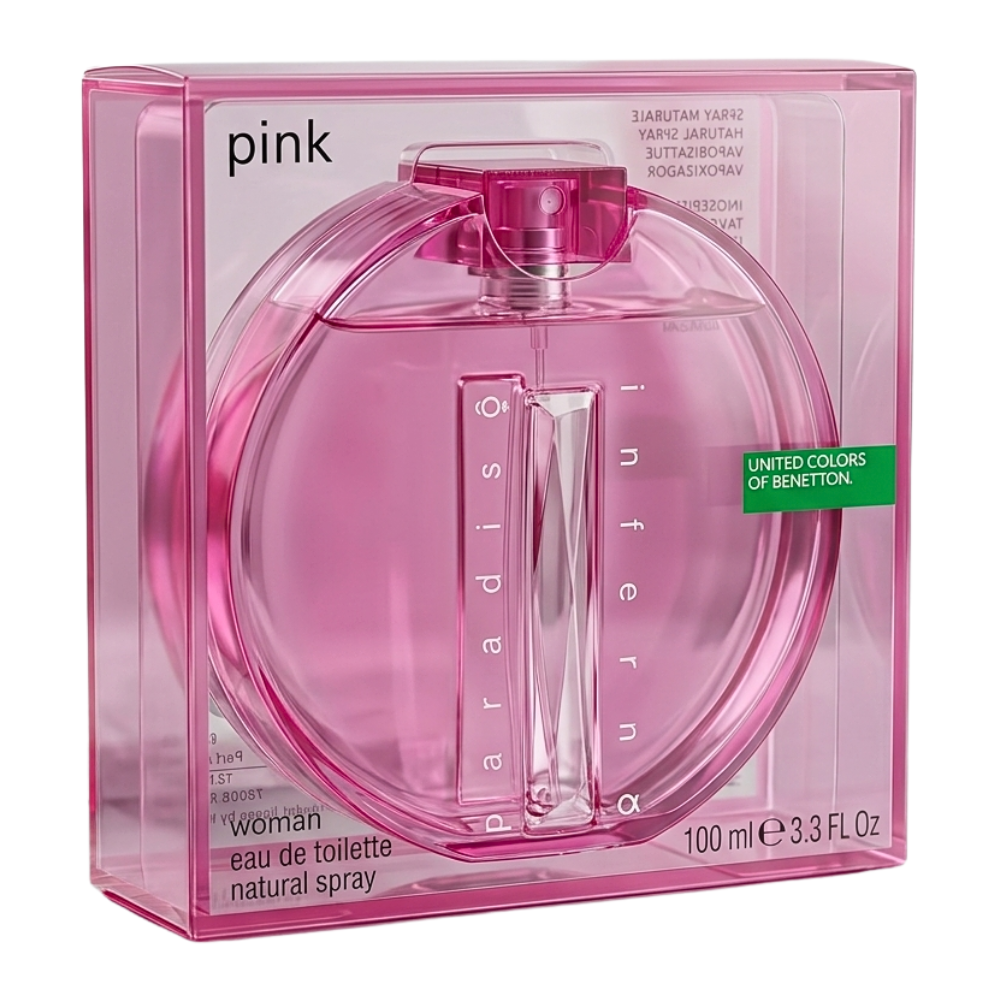UNITED COLORS OF BENETTON PARADISO INFERNO PINK FOR WOMEN EDT 100ML (M)