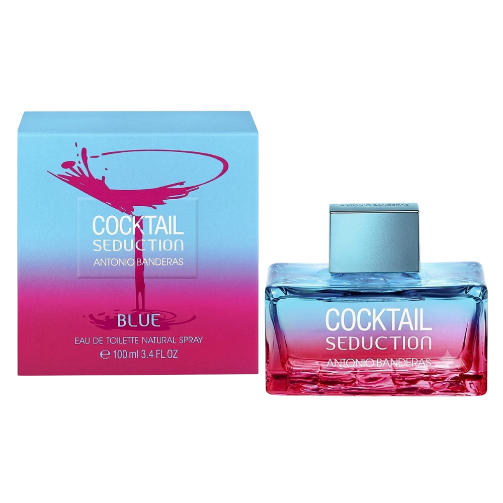 ANTIONIO BANDERAS COCKTAIL SEDUCTION BLUE FOR WOMEN EDT 100ML (M)