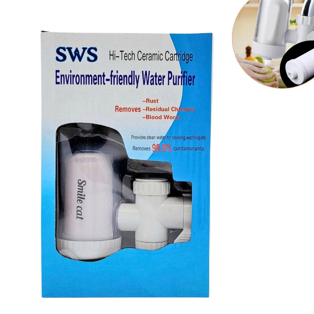 FILTRO PURIFICADOR DE AGUA PORTATIL PARA LLAVE PRACTICO SWS