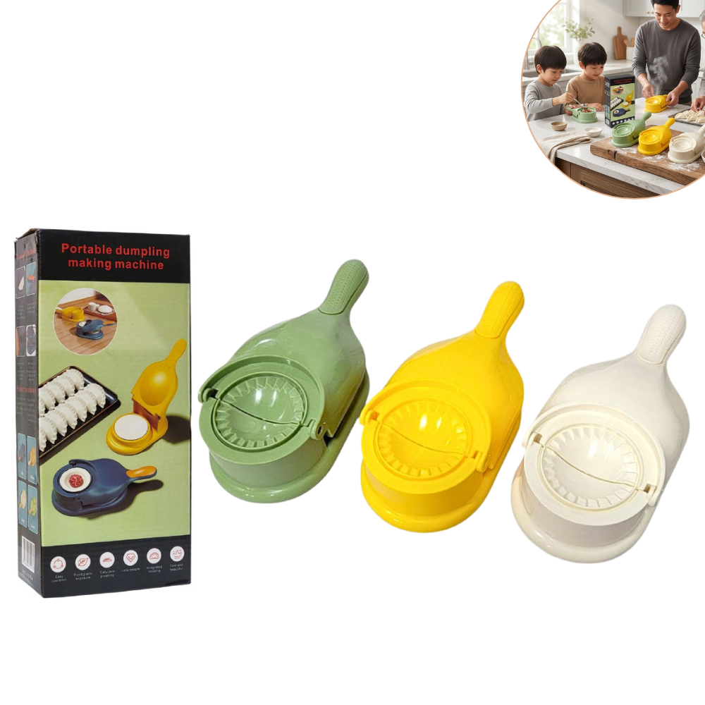 MAQUINA MANUAL 2 EN 1 PARA HACER EMPANADAS Y DUMPLINGS
