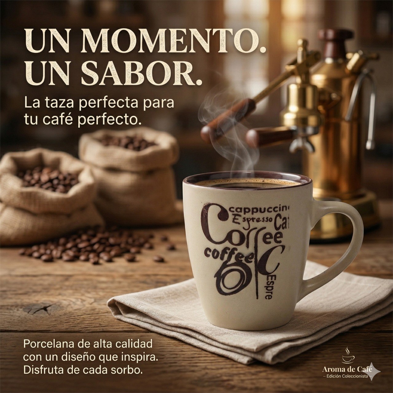 TAZA DE CERAMICA CON DISEÑO ARTISTICO 9CM