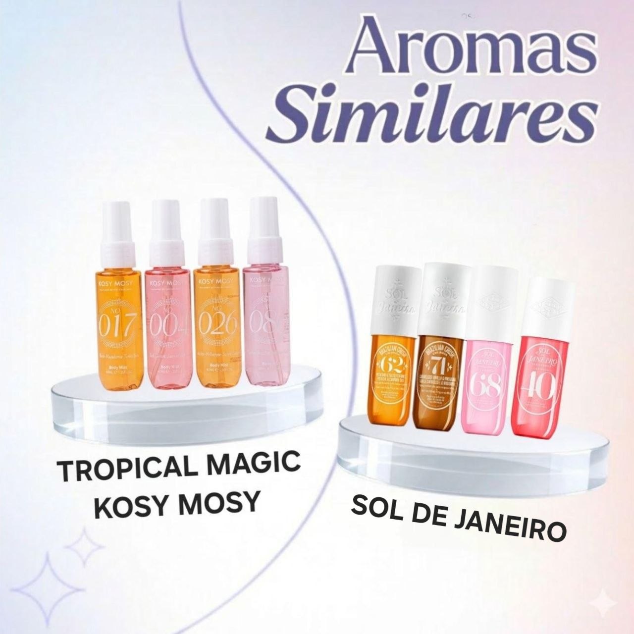 SET DE SPLASH KOSY MOSY TROPICAL MAGIC 40MLX4 (M) (AROMA SIMILAR A SOL DE JANEIRO)
