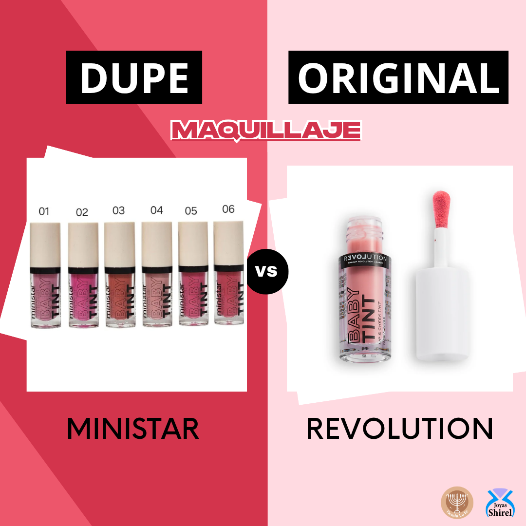 TINTA DE LABIOS Y MEJILLAS DE ALTA PIGMENTACION Y ACABADO RADIANTE MINISTAR 7ML (DUPE DE REVOLUTION)