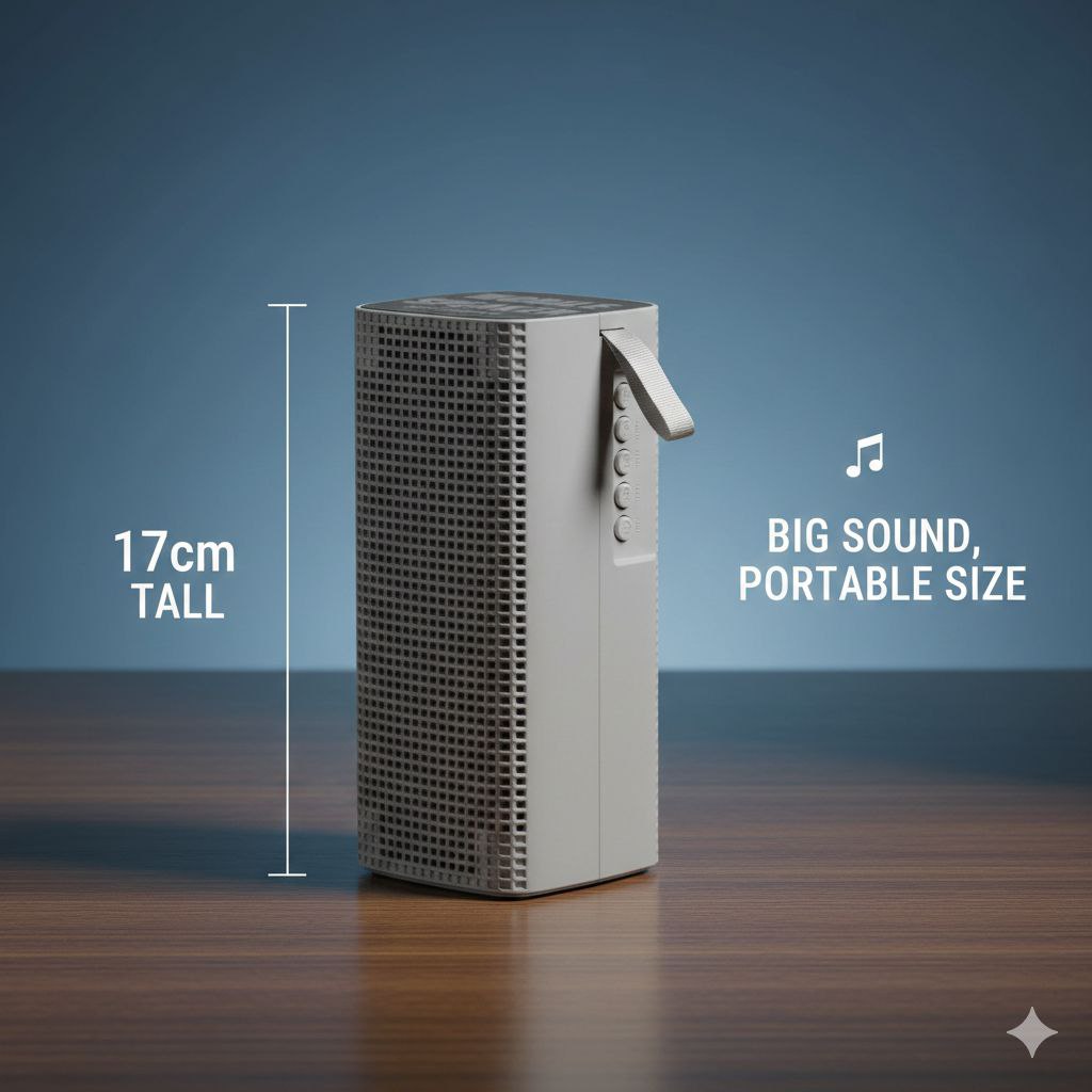 PARLANTE ALTAVOZ INALÁMBRICO PORTÁTIL CON LUCES LED MS-2230BT 17CM