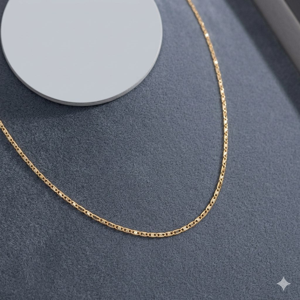 CADENA DE ORO 10K PARA DAMA 25CM PESO: 2.2G