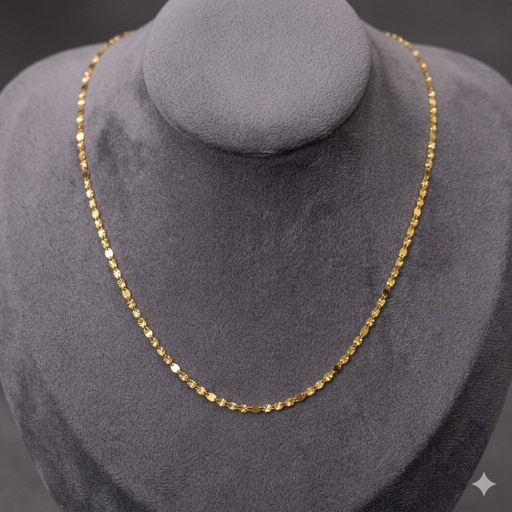 CADENA DE ORO 10K PARA DAMA 25CM PESO: 2G