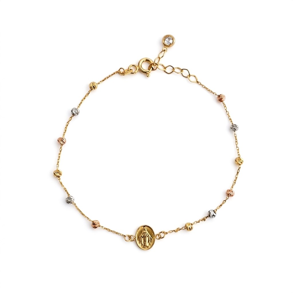PULSERA DE ORO 10K PARA DAMA 19CM 1.3G