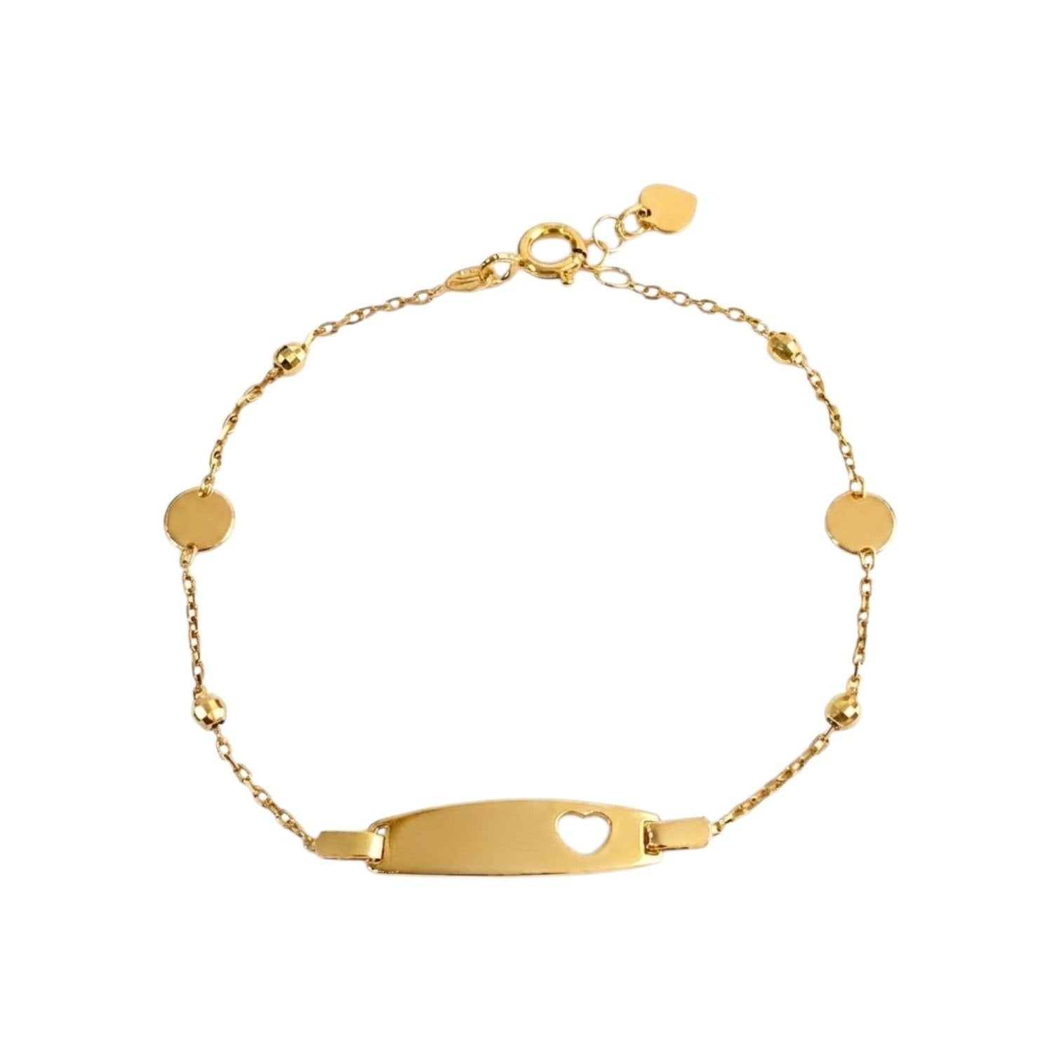 PULSERA DE ORO 10K PARA NIÑA 18CM PESO: 1.5G