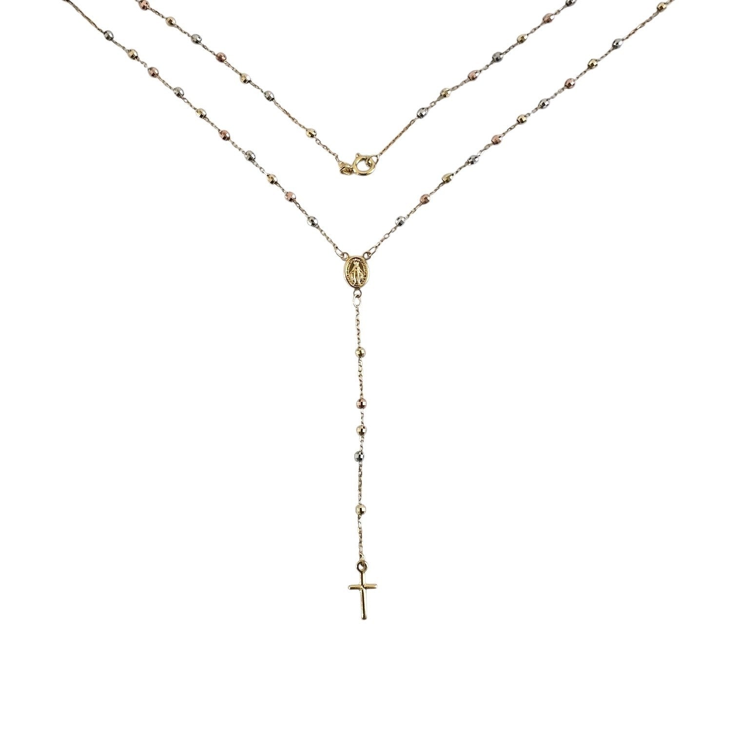 ROSARIO DE ORO 10K 32CM PESO: 3.8G