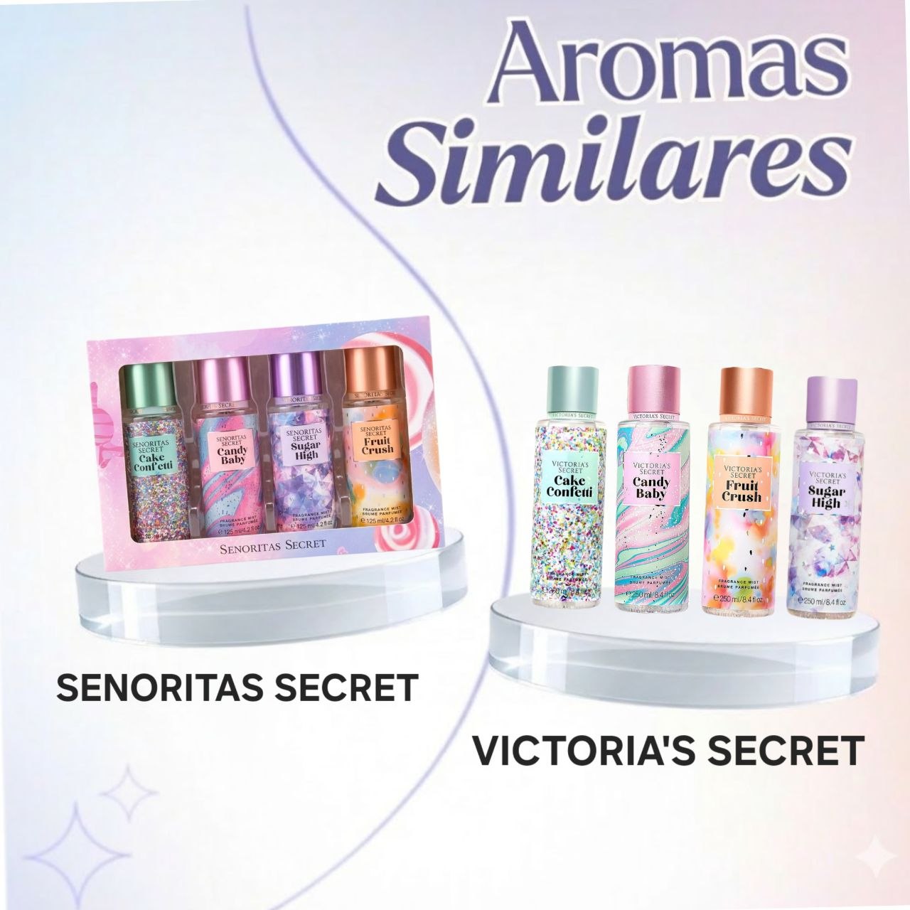 SET DE SPLASH SENORITAS SECRET 125MLX4 (M) (AROMA SIMILAR A VICTORIAS SECRET)