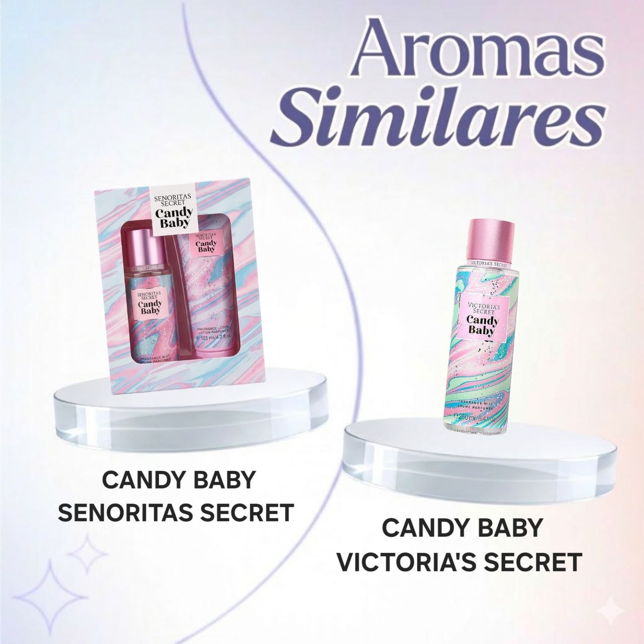 SET SENORITAS SECRET CANDY BABY SPLASH 125ML Y CREMA CORPORAL 125ML (M) (AROMA SIMILAR A VICTORIAS SECRET CANDY BABY)