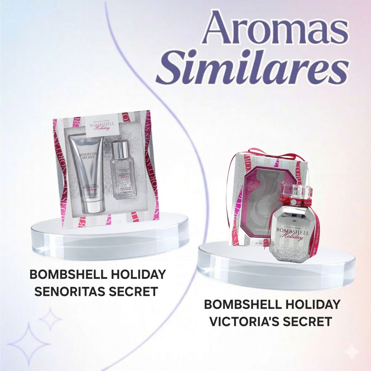 SET SENORITAS SECRET BOMBSHELL HOLIDAY SPLASH 75ML CREMA CORPORAL 100ML (M) (AROMA SIMILAR VICTORIA SECRET BOMBSHELL HOLIDAY))