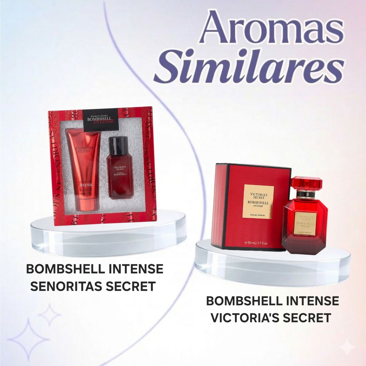 SET SENORITAS SECRET BOMBSHELL INTENSE SPLASH 75ML CREMA CORPORAL 100ML (M) (AROMA SIMILAR VICTORIA SECRET BOMBSHELL INTENSE)