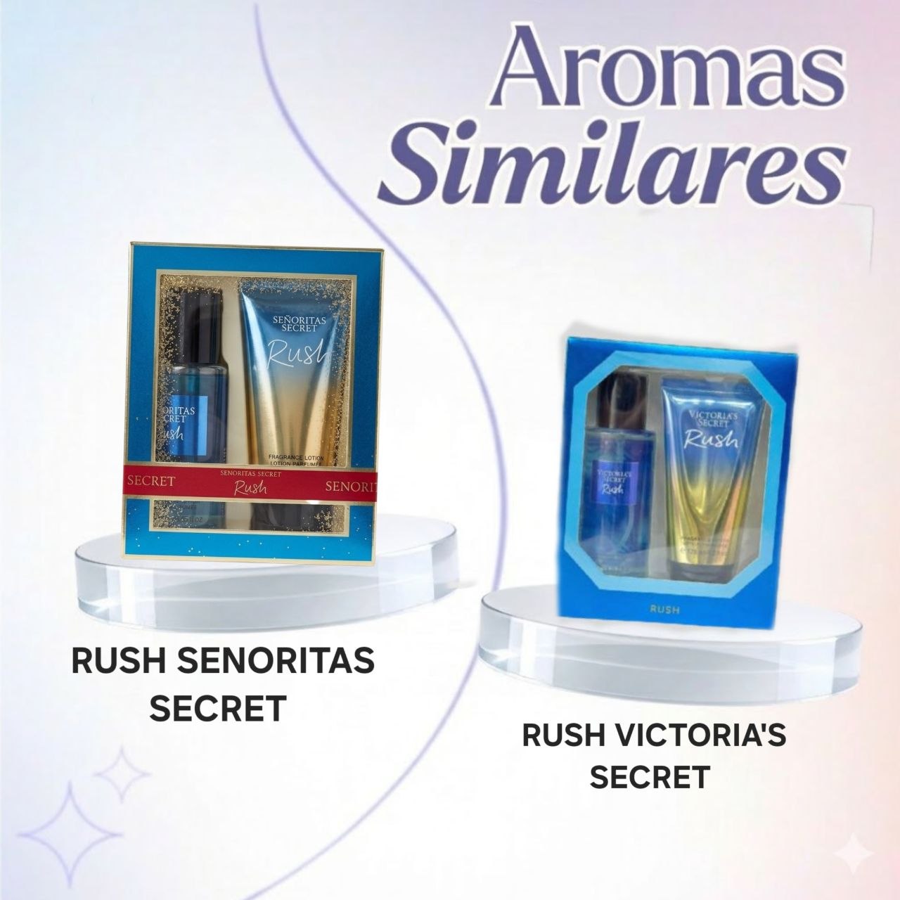 SET SENORITAS SECRET RUSH SPLASH 75ML CREMA CORPORAL 75ML (M) (AROMA SIMILAR VICTORIAS SECRET RUSH)