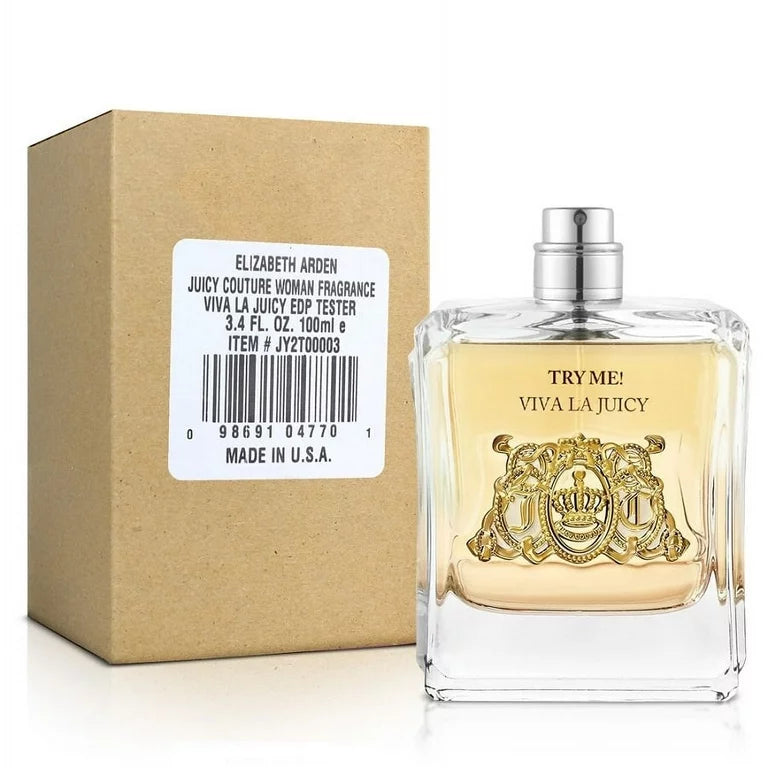 TESTER VIVA LA JUICY  TRY ME COUTURE PERFUME JUICY COUTURE 3.4 OZ 100 ML EDP