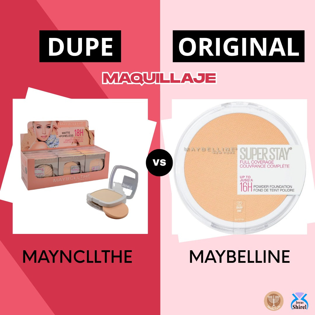 POLVO COMPACTO FACIAL DOBLE 3 TONOS MAYNCLLTHE COSMETICS (DUPE DE MAYBELLINE)