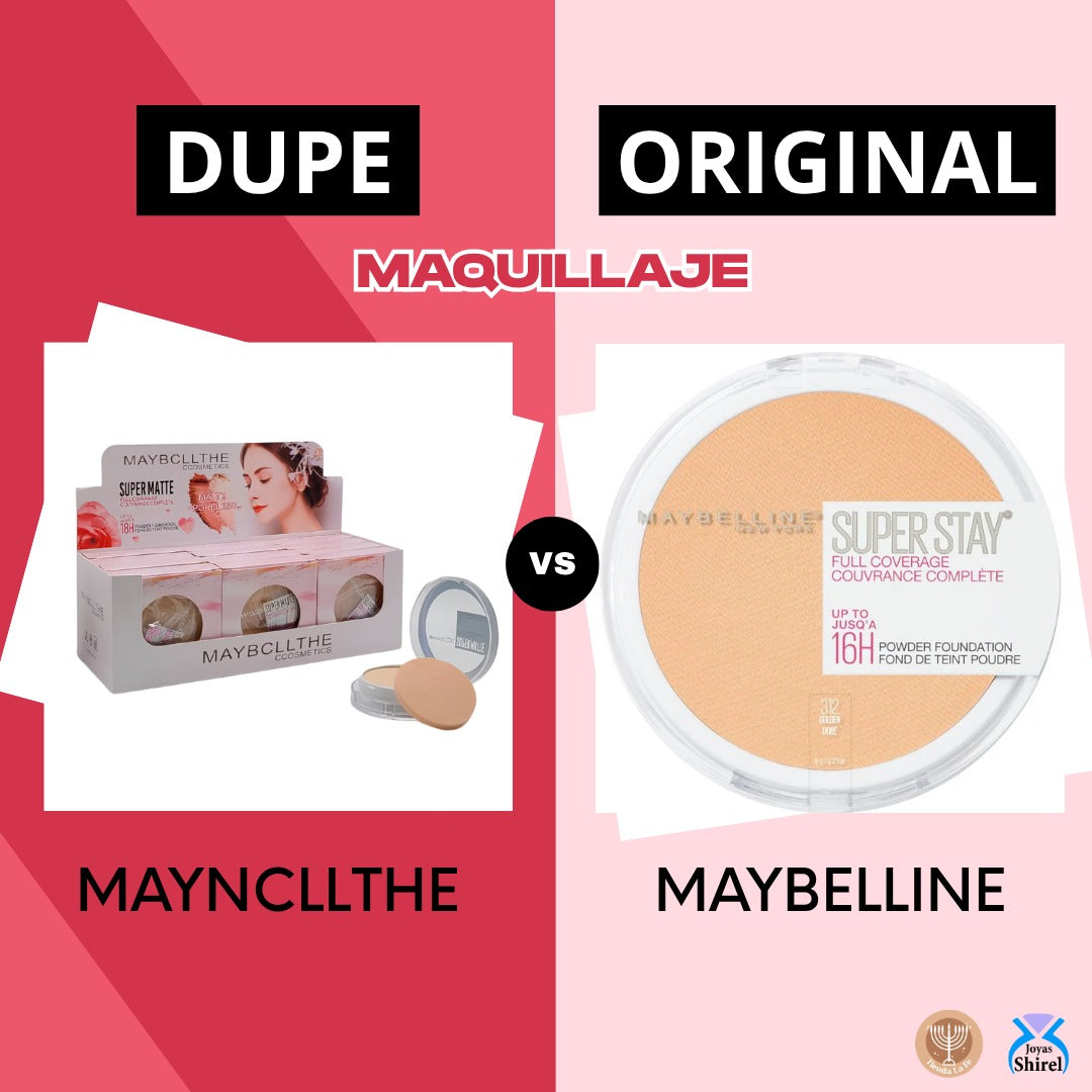 POLVO COMPACTO FACIAL 3 TONOS MAYBCLLTHE COSMETICS (DUPE DE MAYBELLINE)