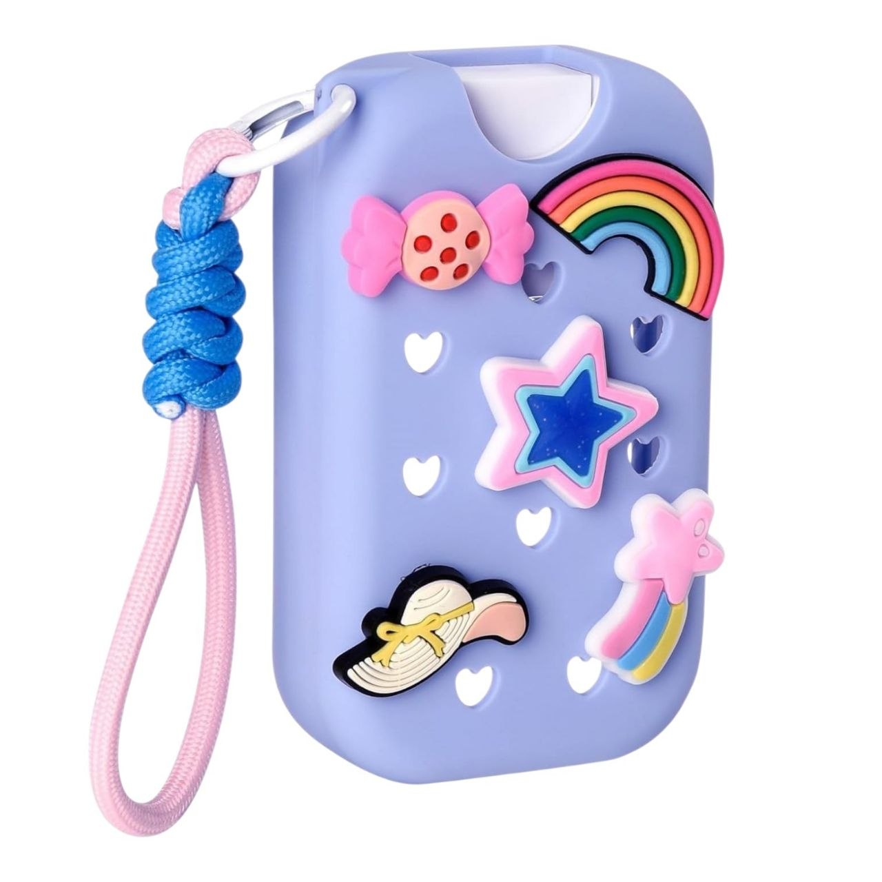 LLAVERO CON FUNDA DE SILICONA PARA DESINFECTANTE DE MANOS 30ML
