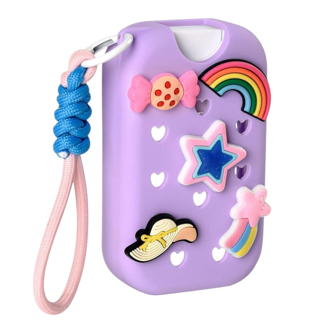 LLAVERO CON FUNDA DE SILICONA PARA DESINFECTANTE DE MANOS 30ML