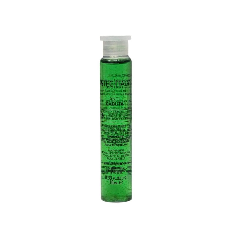 TRATAMIENTO CAPILAR FORTALECEDOR INTENSIV ANTICAIDA Y ESTIMULANTE CON EXTRACTO DE MENTA EN AMPOLLA TEC ITALY 10ML