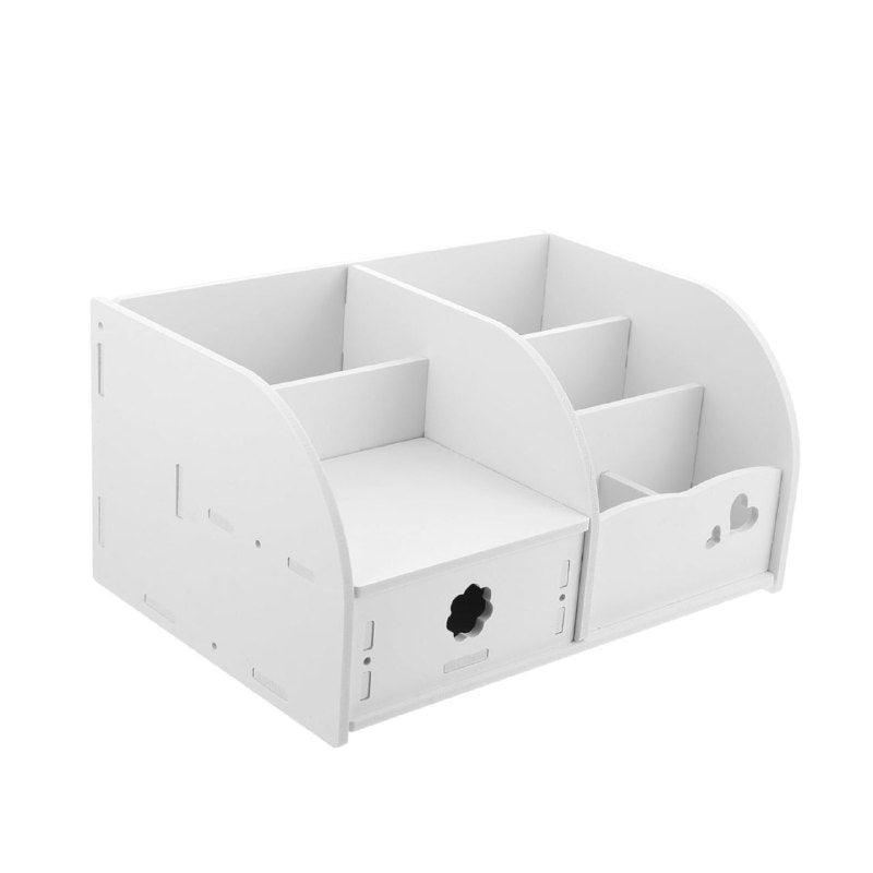 ORGANIZADOR DE COSMETICOS O JOYERIA COLOR BLANCO 28X19X14CM