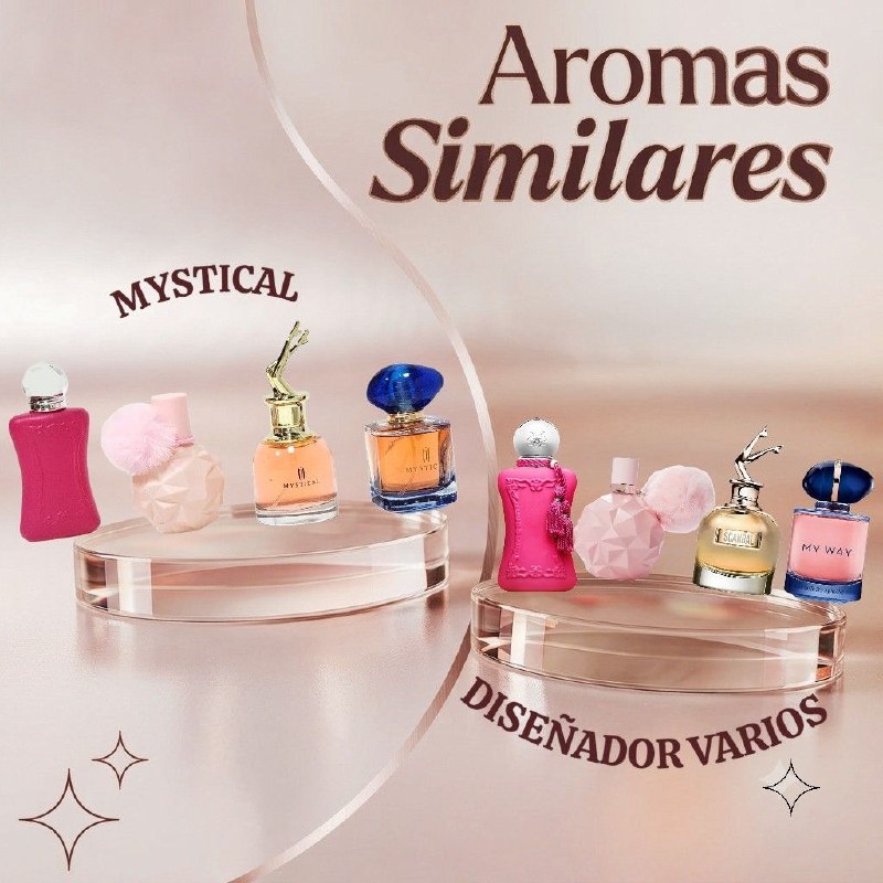 SET DE 4 MINI PERFUME ECONÓMICOS MYSTICAL EDP 4X30ML