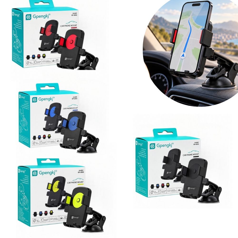 SOPORTE DE SUCCIÓN PARA CELULAR EN AUTO CON ROTACIÓN 360 GPENGKJ 11.5CM