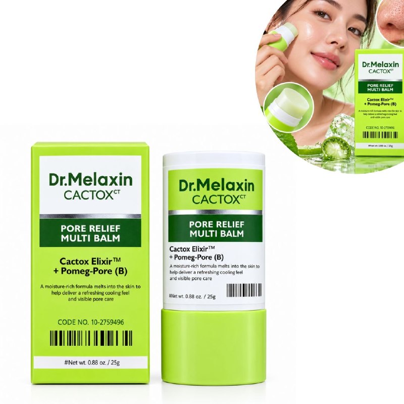 BALSAMO FACIAL MULTIUSOS PARA EL CUIDADO DE LOS POROS CON EXTRACTO DE CACTUS DR MELAXIN 25G