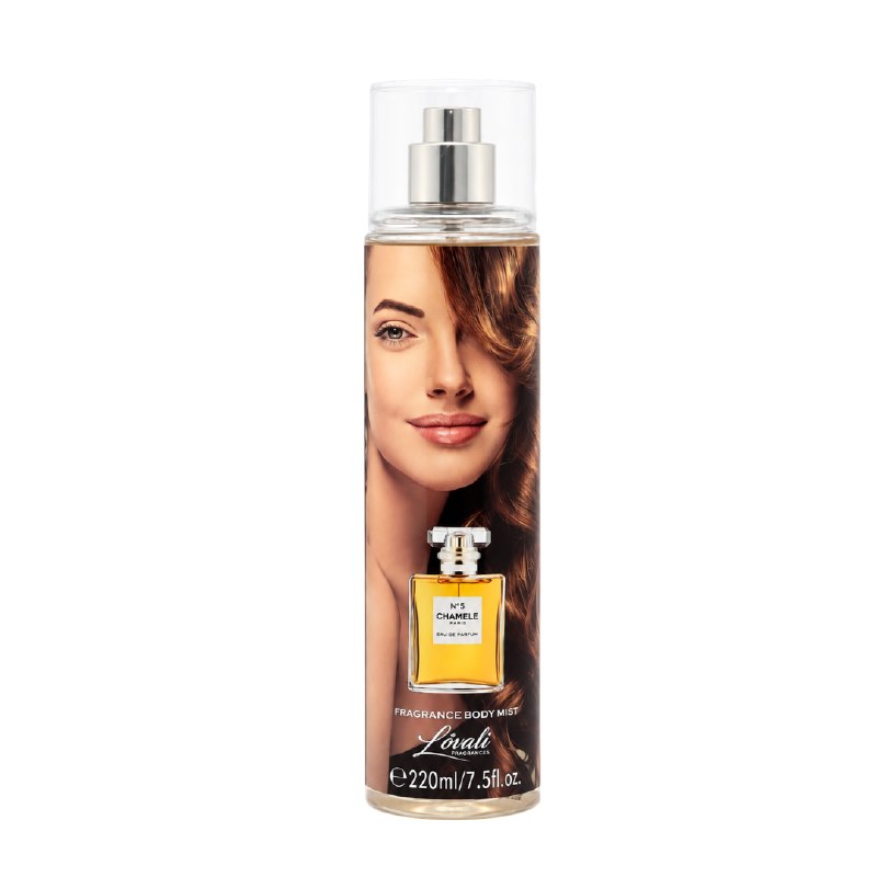 SPLASH LOVALI CHAMELE N5 220ML (M) (AROMA SIMILAR CHANEL N°5 )