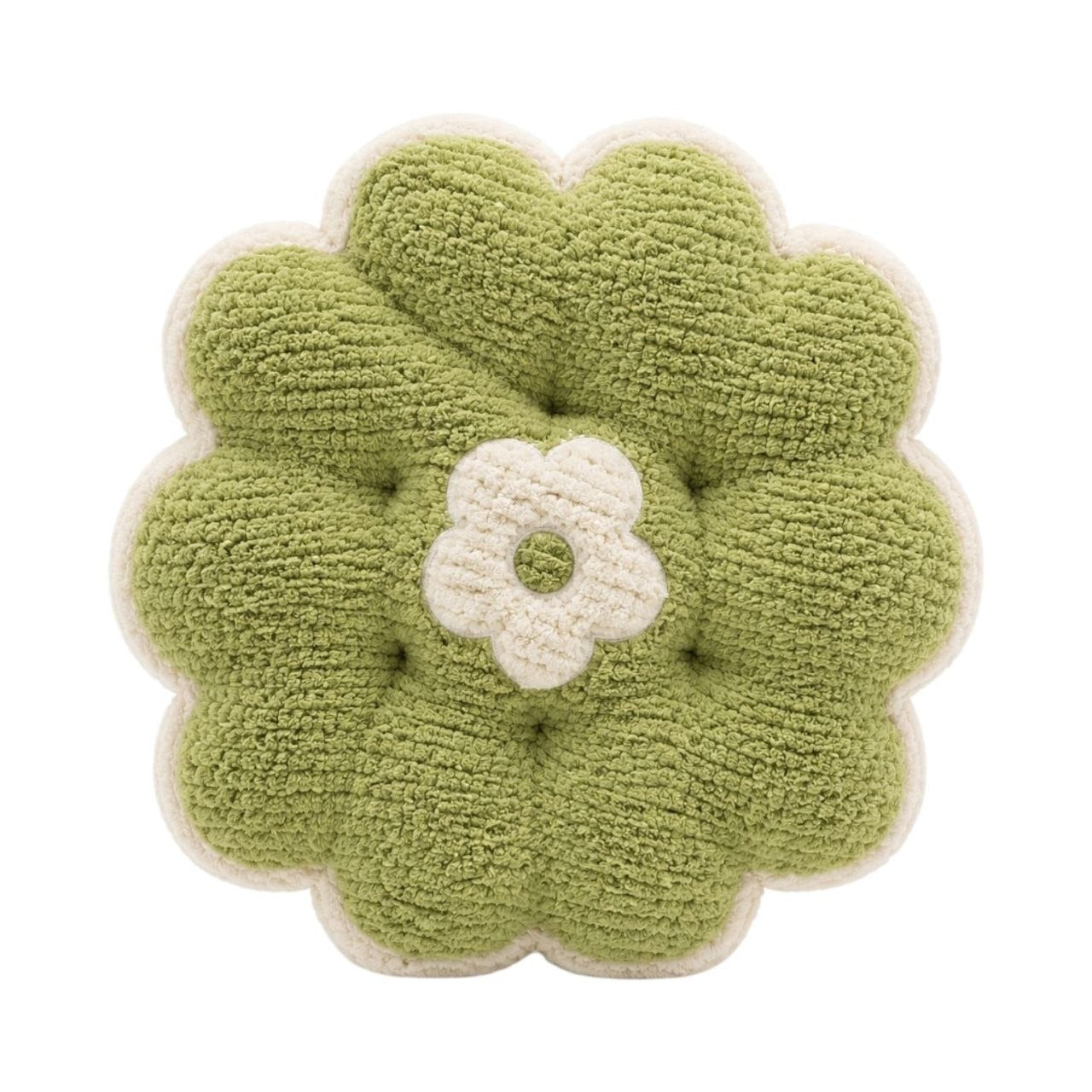 COJÍN EN FORMA DE FLOR PREMIUM ASIENTO DE PANA SUAVE Y DISEÑO ERGONÓMICO BICOLOR 42x46.3 CM